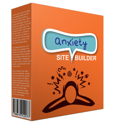 eCover representing Anxiety Video Site Builder  with Resell Rights