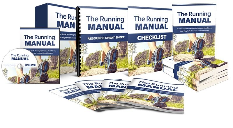 eCover representing The Running Manual GOLD eBooks & Reports/Videos, Tutorials & Courses with Master Resell Rights