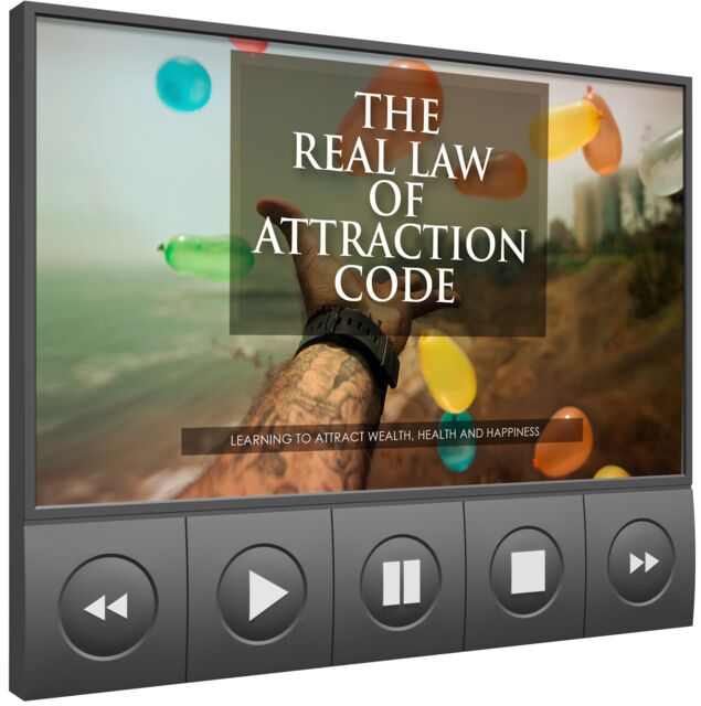 eCover representing The Real Law Of Attraction Code Video Upgrade eBooks & Reports/Videos, Tutorials & Courses with Master Resell Rights