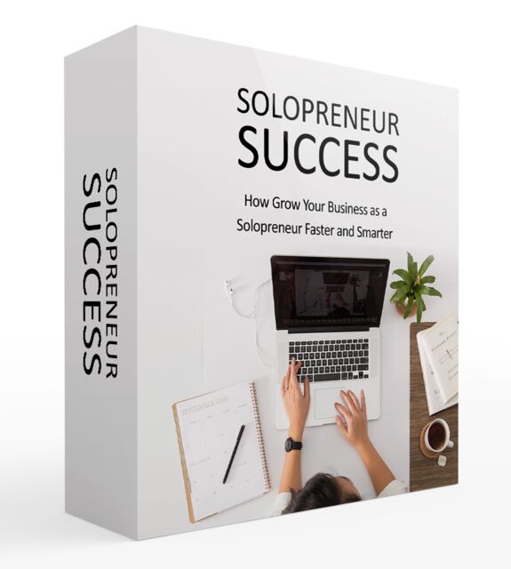 eCover representing Solopreneur Success Video Upgrade Videos, Tutorials & Courses with Master Resell Rights