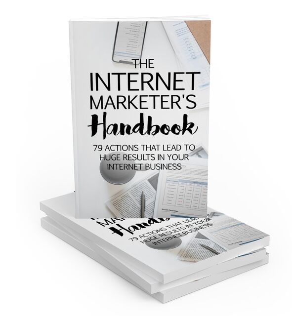 eCover representing The Internet Marketer's Handbook eBooks & Reports with Master Resell Rights