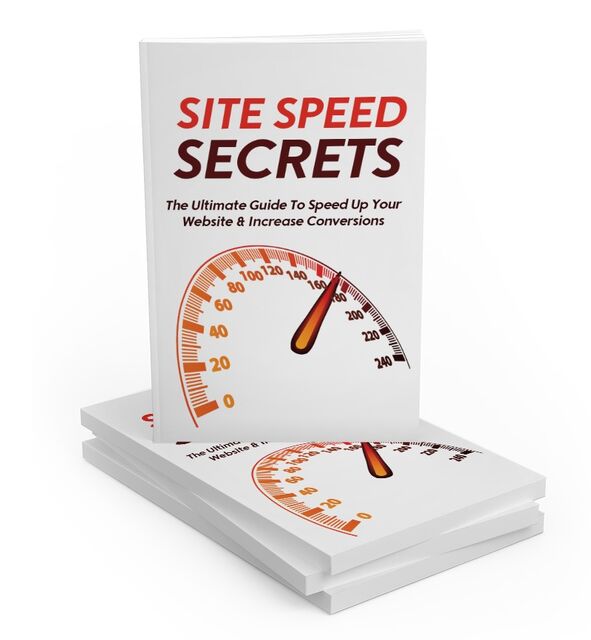 eCover representing Site Speed Secrets eBooks & Reports with Master Resell Rights