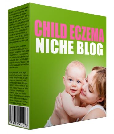 eCover representing Child Eczema Flipping Niche Site eBooks & Reports with Personal Use Rights