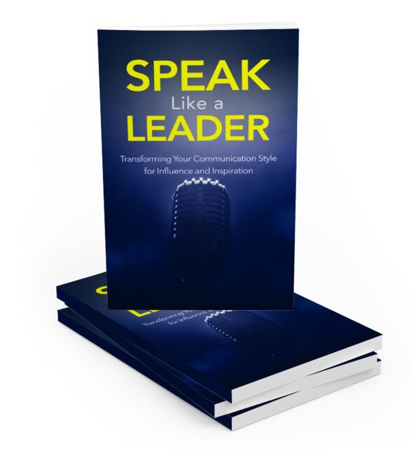 eCover representing Speak Like A Leader eBooks & Reports with Master Resell Rights