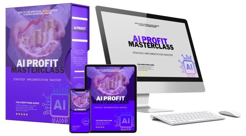 eCover representing AI Profit Masterclass eBooks & Reports with Master Resell Rights