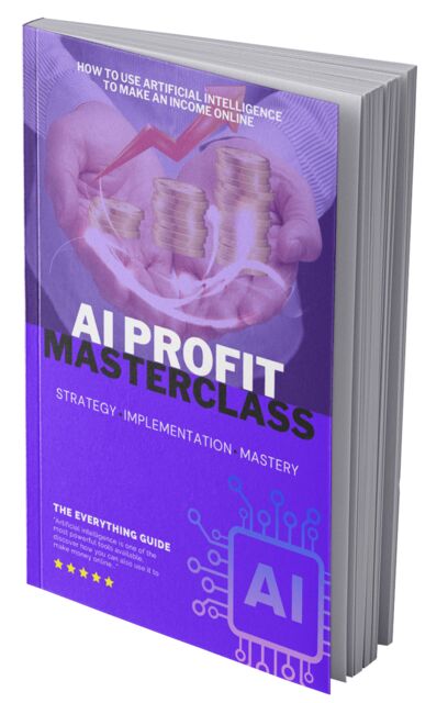 eCover representing AI Profit Masterclass eBooks & Reports with Master Resell Rights