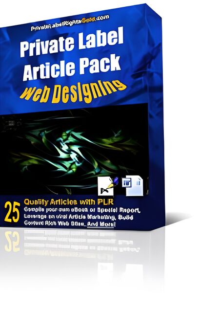 eCover representing Private Label Article Pack : Web Designing Articles  with Private Label Rights