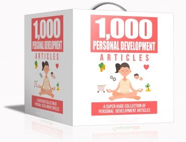 eCover representing 1000 Personal Development Articles  with Private Label Rights