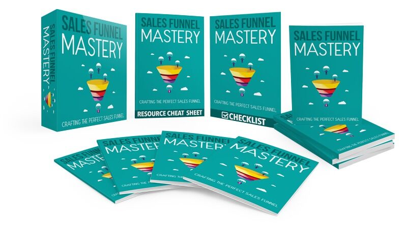 eCover representing Sales Funnel Mastery Gold Upgrade eBooks & Reports with Master Resell Rights