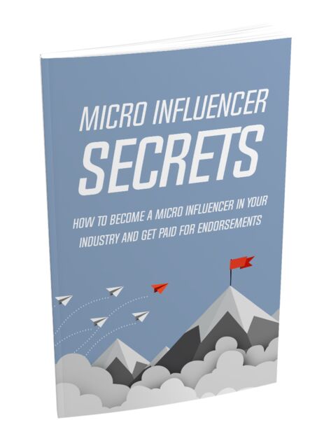 eCover representing How To Become An Influencer eBooks & Reports with Master Resell Rights