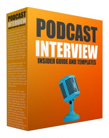 eCover representing Podcast Interview Template  with Personal Use Rights