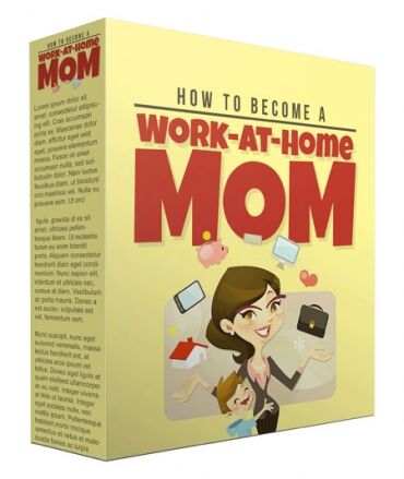 eCover representing Become a Work at Home Mom  with Master Resell Rights