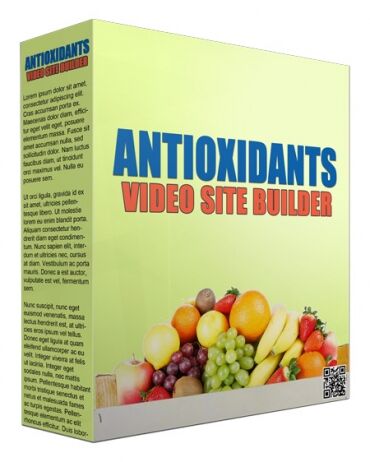 eCover representing Antioxidants Video Site Builder  with Master Resell Rights