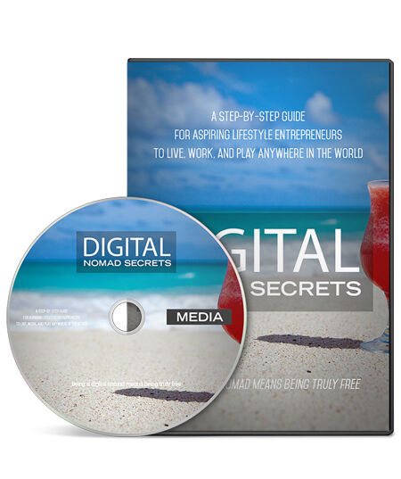 eCover representing Digital Nomad Secrets Gold Videos, Tutorials & Courses with Master Resell Rights