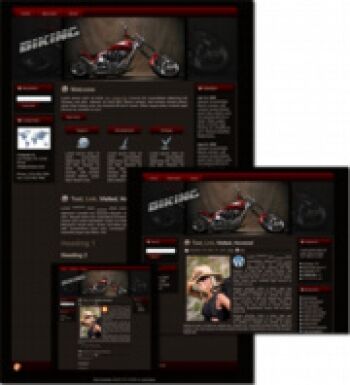 eCover representing Biking - WP Theme  with Master Resell Rights