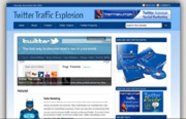 eCover representing Twitter Blog Templates & Themes with Personal Use Rights