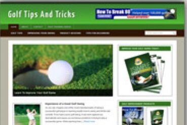 eCover representing Golf Blog Templates & Themes with Personal Use Rights